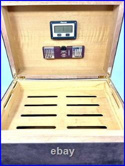 CAO CX2 Cigar Humidor Brown Leather & Suede Large Cigar Box Limited Edition