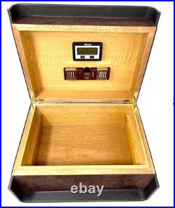 CAO CX2 Cigar Humidor Brown Leather & Suede Large Cigar Box Limited Edition
