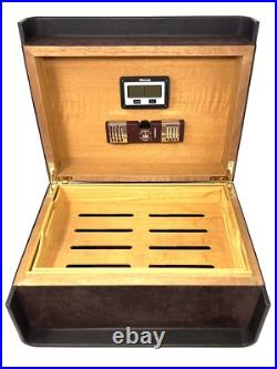 CAO CX2 Cigar Humidor Brown Leather & Suede Large Cigar Box Limited Edition