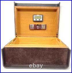 CAO CX2 Cigar Humidor Brown Leather & Suede Large Cigar Box Limited Edition