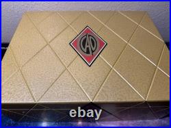 CAO Gold Limited Edition Humidor 713/750 Large Wooden Cigar Box Hygrometer Tray