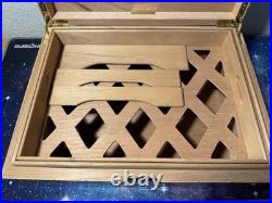 CAO Gold Limited Edition Humidor 713/750 Large Wooden Cigar Box Hygrometer Tray