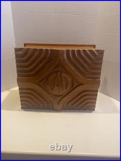 CAO Limited Edition Cigar Humidor 14.5x11.25x7. Light Brown Wood