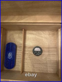 CAO Limited Edition Cigar Humidor 14.5x11.25x7. Light Brown Wood