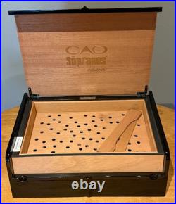 CAO Sorpanos Humidor # 0157 Of 1,500 With Hat Never Used Baby Nick On Top Right