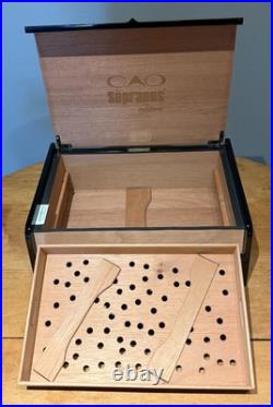 CAO Sorpanos Humidor # 0157 Of 1,500 With Hat Never Used Baby Nick On Top Right