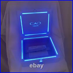 CAO Vision Limited Edition Humidor with Blue LED Light Digital Hygrometer