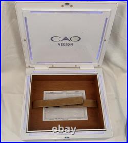 CAO Vision Limited Edition Humidor with Blue LED Light Digital Hygrometer