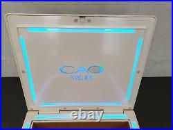 CAO Vision White Humidor Presentation Cigar Box Blue Lights Lighted Empty WORKS