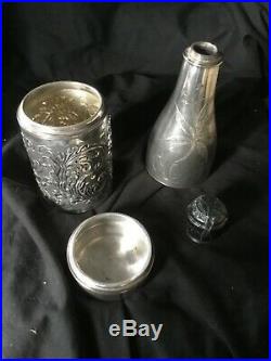 CIGAR HUMIDOR, Champagne Bottle, Pairpoint, 1893, SILVER Plate, 10 3/4 x 2 3/4