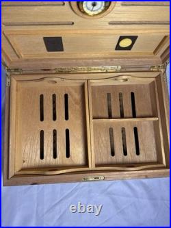 CIGAR HUMIDOR Treasure Chest Dome 250ct. With Humidifier Hygrometer (See Photos)