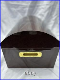 CIGAR HUMIDOR Treasure Chest Dome 250ct. With Humidifier Hygrometer (See Photos)