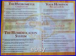 CUBAN OUTFITTERS Large Inlaid Rosewood Cigar Humidor with Hygrometer and Drawer