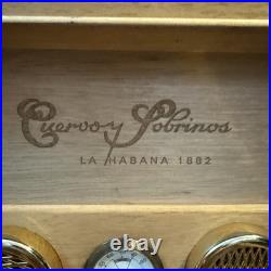 CUERVO Y SOBRINOS Rare Luxury Bird's Eye Maple Wood Humidor Box