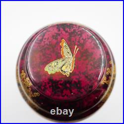 Carlton Ware Paradise Bird Humidor WithLid 6.5 Porcelain England Art Deco Antique Carlton Ware Paradise Bird Humidor WithLid 6.5 Porcelain England Art Deco Antique