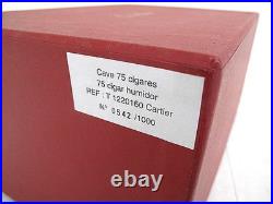 Cartier Cigar Humidor Limited outer box serial number empty box white red mzyo