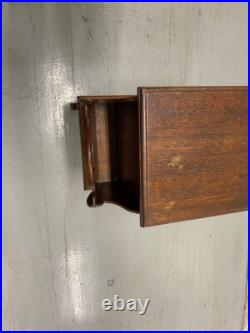 Carved Antique Chairside Tobacco Humidor & Magazine Rack. No 1 legs