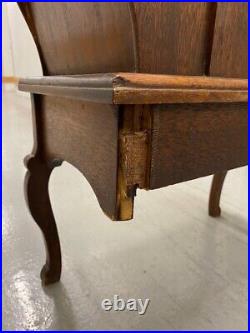 Carved Antique Chairside Tobacco Humidor & Magazine Rack. No 1 legs
