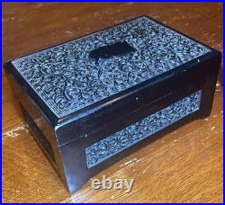 Cast Bronze Cedar Lined Humidor Antique c. 1800s