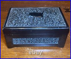 Cast Bronze Cedar Lined Humidor Antique c. 1800s