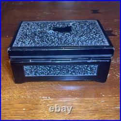 Cast Bronze Cedar Lined Humidor Antique c. 1800s