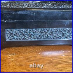 Cast Bronze Cedar Lined Humidor Antique c. 1800s