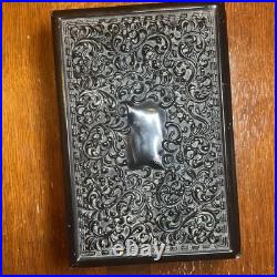 Cast Bronze Cedar Lined Humidor Antique c. 1800s