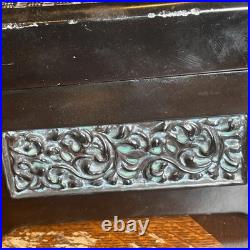 Cast Bronze Cedar Lined Humidor Antique c. 1800s