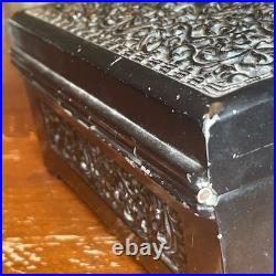 Cast Bronze Cedar Lined Humidor Antique c. 1800s