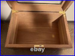 Cedar Wood Cigar Humidor Box Humidifier