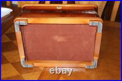 Cedar Wood Veneer Cigar Humidor Humidifier Hydrometer High Gloss Inlay and Keys Cedar Wood Veneer Cigar Humidor Humidifier Hydrometer High Gloss Inlay and Keys