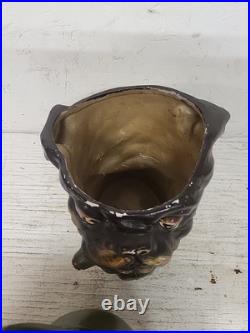 Ceramic Hand Painted Smoking Bulldog With Hat Figural Humidor Jar Cigars XONEX Ceramic Hand Painted Smoking Bulldog With Hat Figural Humidor Jar Cigars XONEX