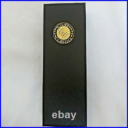 Cigar Classics Travel Humidor Tube Alum with Black Leather Holding Case
