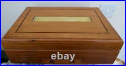 Cigar Humidor Alhambra Philippines Cedar Wood Box Gauge + Cigar Cutter & Case