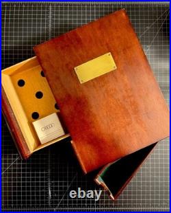Cigar Humidor Book Cherry wood with single drawer 12 L x 10 W x 3.5 H