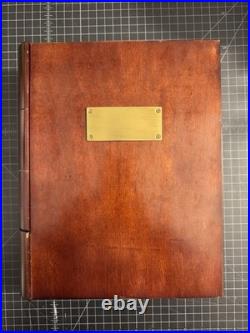 Cigar Humidor Book Cherry wood with single drawer 12 L x 10 W x 3.5 H
