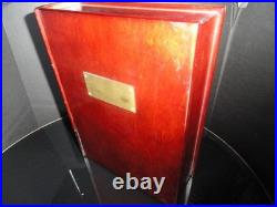 Cigar Humidor Book Cherry wood with single drawer 12 L x 10 W x 3.5 H