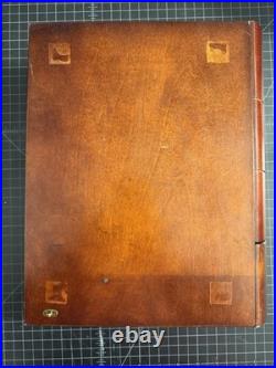 Cigar Humidor Book Cherry wood with single drawer 12 L x 10 W x 3.5 H