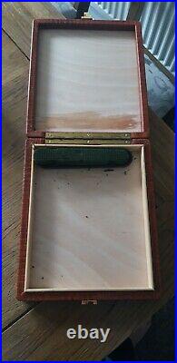 Cigar Humidor, Case and Guillotine Bundle, Vintage