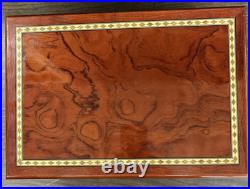 Cigar Humidor Cedar Wood Locking Humidor Box With Hygrometer Shelf No Key 13 X 9