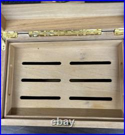 Cigar Humidor Cedar Wood Locking Humidor Box With Hygrometer Shelf No Key 13 X 9 Cigar Humidor Cedar Wood Locking Humidor Box With Hygrometer Shelf No Key 13 X 9