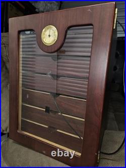 Cigar Humidor with Hygrometer and Drawer