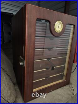Cigar Humidor with Hygrometer and Drawer