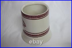 Cigars International White and Red Ceramic Humidor Jar