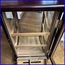 Cigars Storage Cabinet Bar Top Tower Display Humidor Box