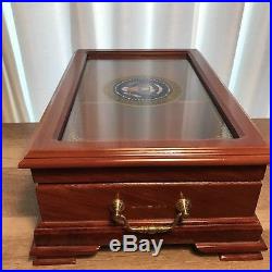 Clinton President of the United States Large Cigar Humidor Presidential Seal