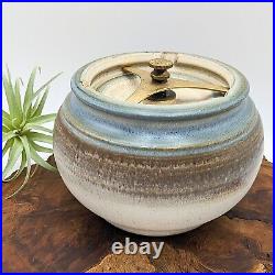 Comoy's of London Tobacco Humidor Jar Self Sealing VTG Clay Pottery Cigar