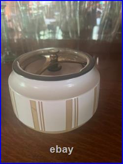 Comoy's of London Tobacco Humidor Jar Self Sealing VTG Clay Pottery Cigar