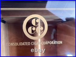 Consolidated Cigar Corporation (CCC) Humidor Rare Display Model 23Wx13Hx12D