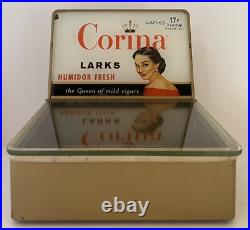 Corina Cigar Humidor Store Display Reverse Painted Glass